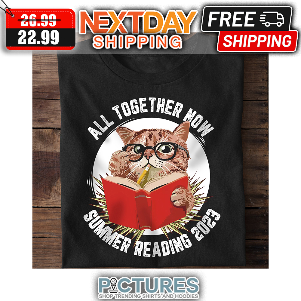 Cat All Together Now Summer Reading 2023 Vintage shirt