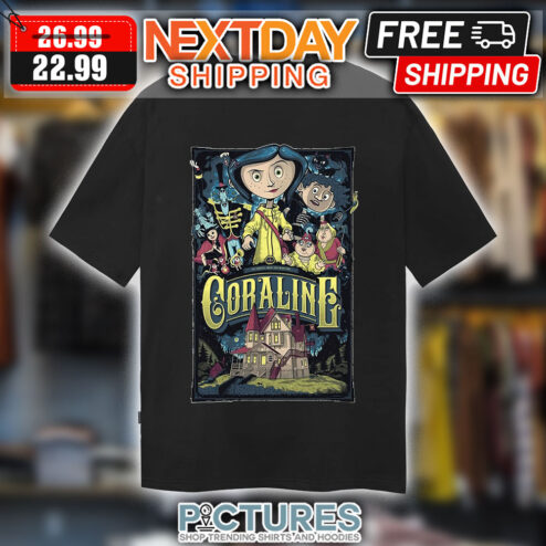 Coraline House Cartoon Horror Halloween shirt
