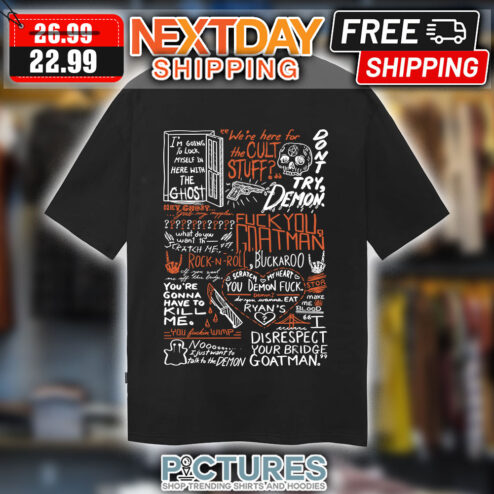 We're Here For The Cult Stuff Don't Try Demon Fuck You Goat Man Halloween shirt