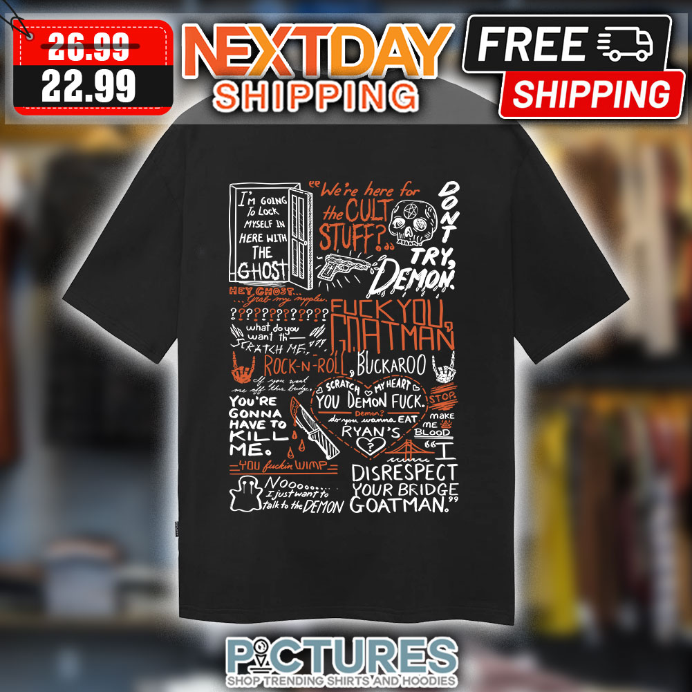 We're Here For The Cult Stuff Don't Try Demon Fuck You Goat Man Halloween shirt