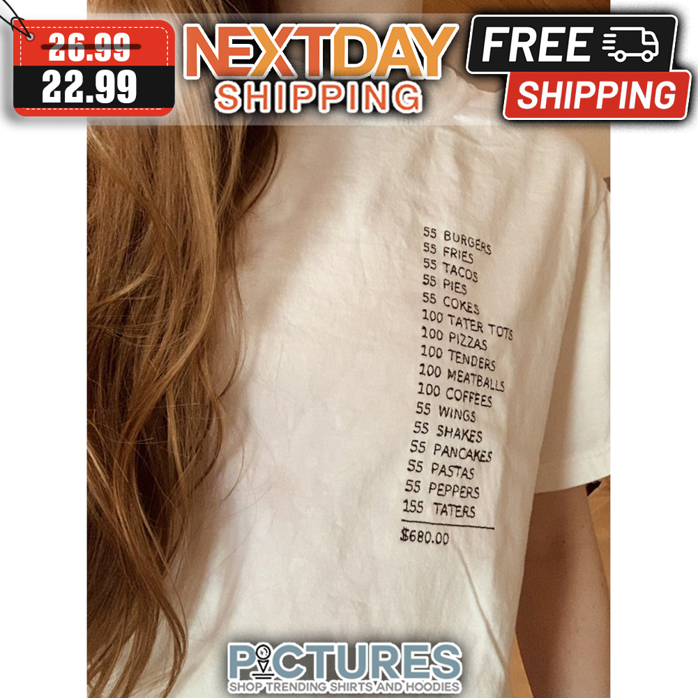 Bills Food Total Money shirt
