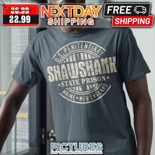 US Penitentiary Shawshank State Prison Maine New England Vintage shirt
