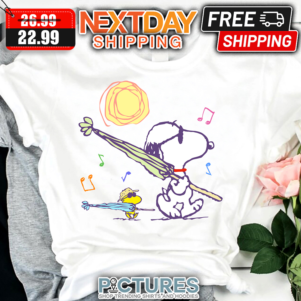 Snoopy And Woodstock Beach shirt