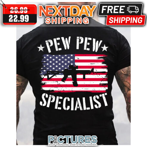 Ar-15 Pew Pew Specialist American Flag Vintage shirt