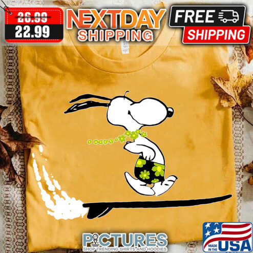 Snoopy Surfing Flower shirt