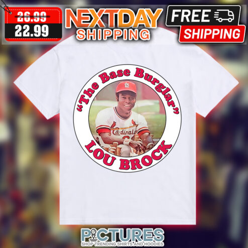 Lou Brock The Base Burglar St. Louis Cardinals MLB shirt