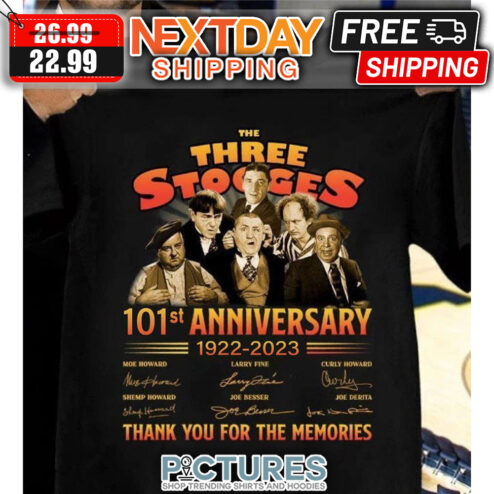 The Three Sogges 101st Anniversary 1922-2023 Thank You For The Memories Signautres shirt