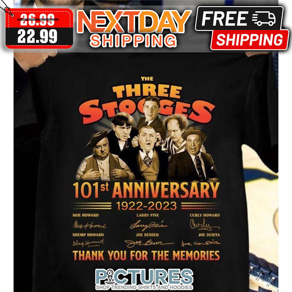 The Three Sogges 101st Anniversary 1922-2023 Thank You For The Memories Signautres shirt