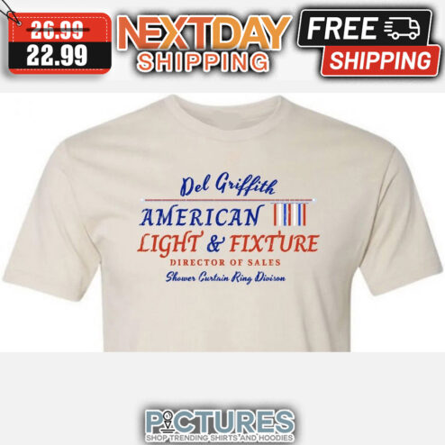 Del Griffith American Light & Fixture Director Of Sales Shower Curtain Ring Divison shirt