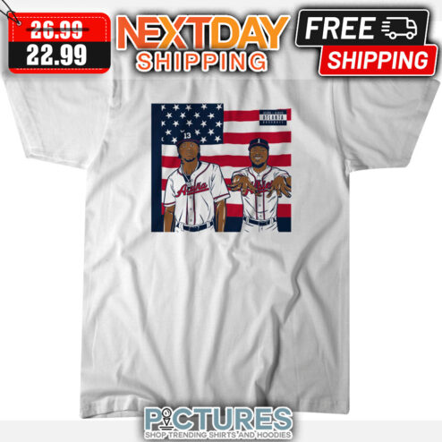 Ronald Acuña Jr. And Ozzie Albies Atlanta Braves MLB American Flag shirt