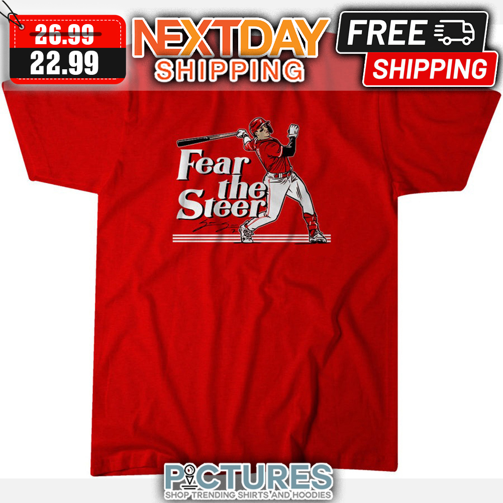 Spencer Steer Fear The Steer Cincinnati Reds MLB Signature shirt