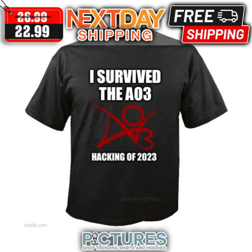I Survived The A03 Hacking Of 2023 shirt