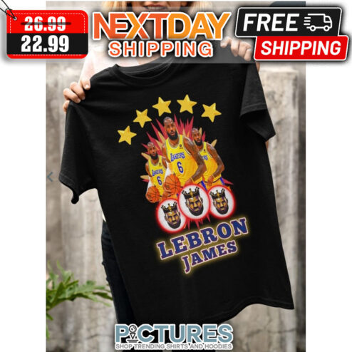 Lebron James King Basketball Los Angeles Lakers NBA shirt