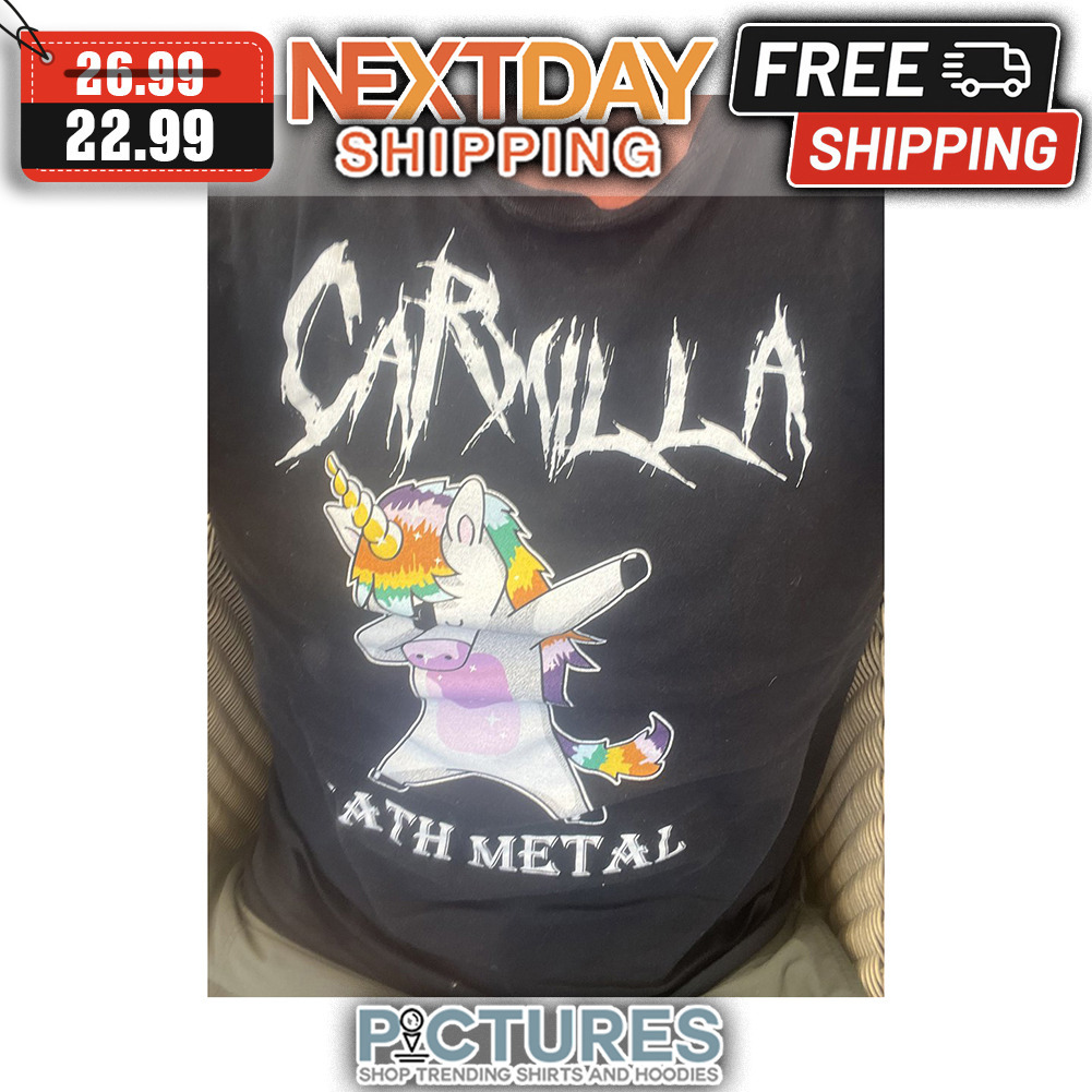 Unicorn Dabbing Carmilla Path Metal shirt