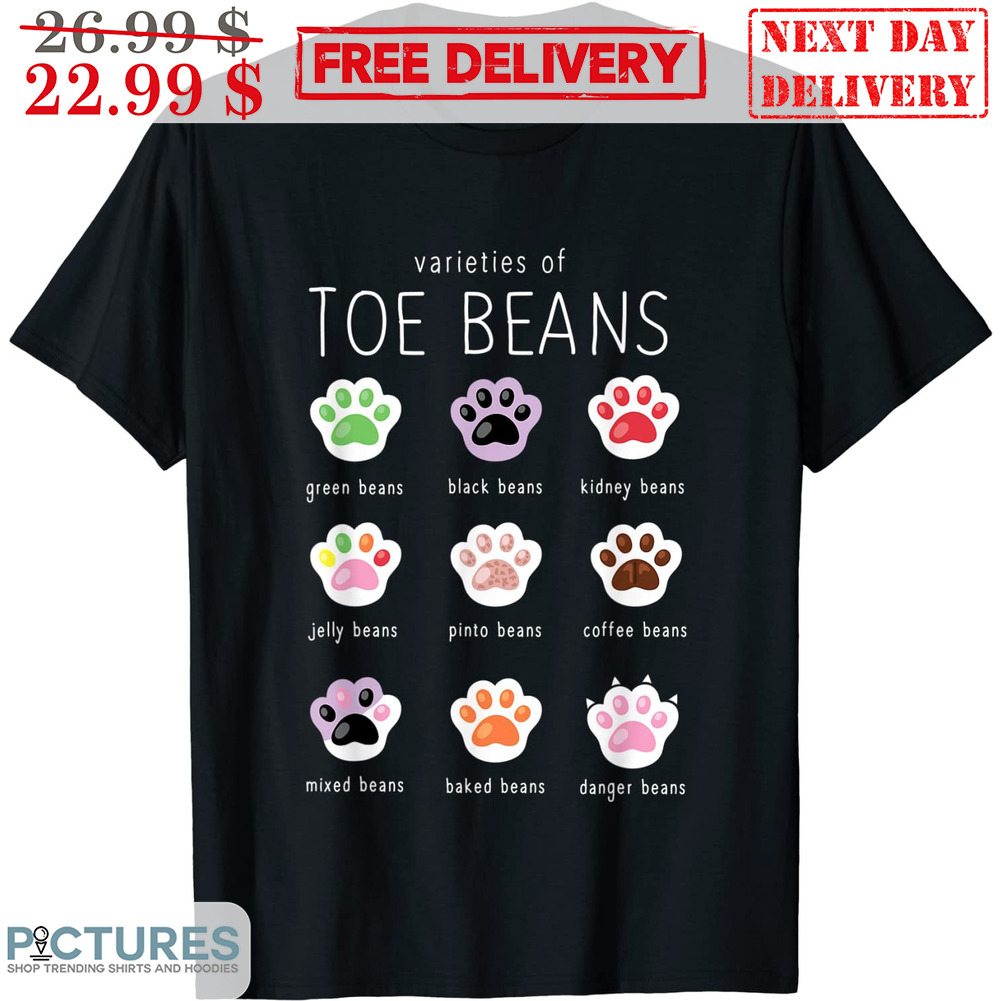 Varieties Of Toe Beans Cat Paws Shirt