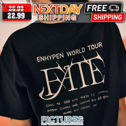 Enhypen World Tour Fate Seoul shirt