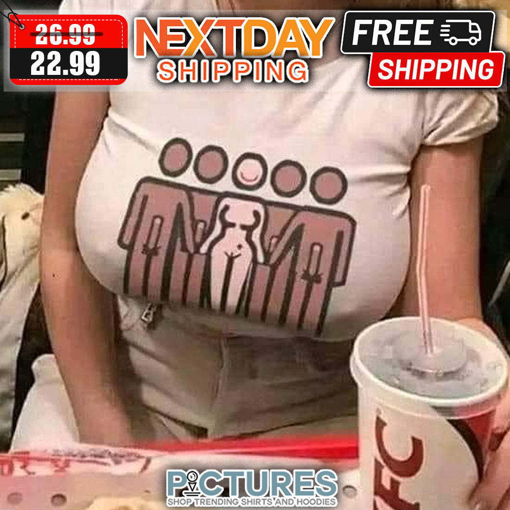 Woman give penis man funny shirt