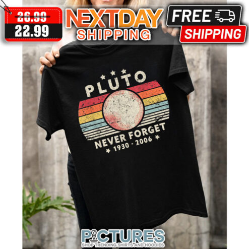 Pluto Never Forget 1930 2006 Retro Vintage shirt