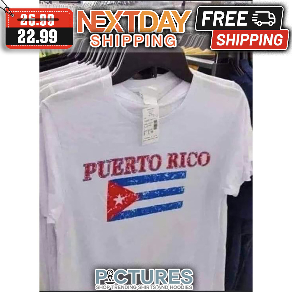 Puerto Rico Costa Rica Flag Vintage shirt