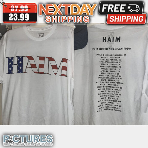 Haim 2014 North American Tour American Flag shirt