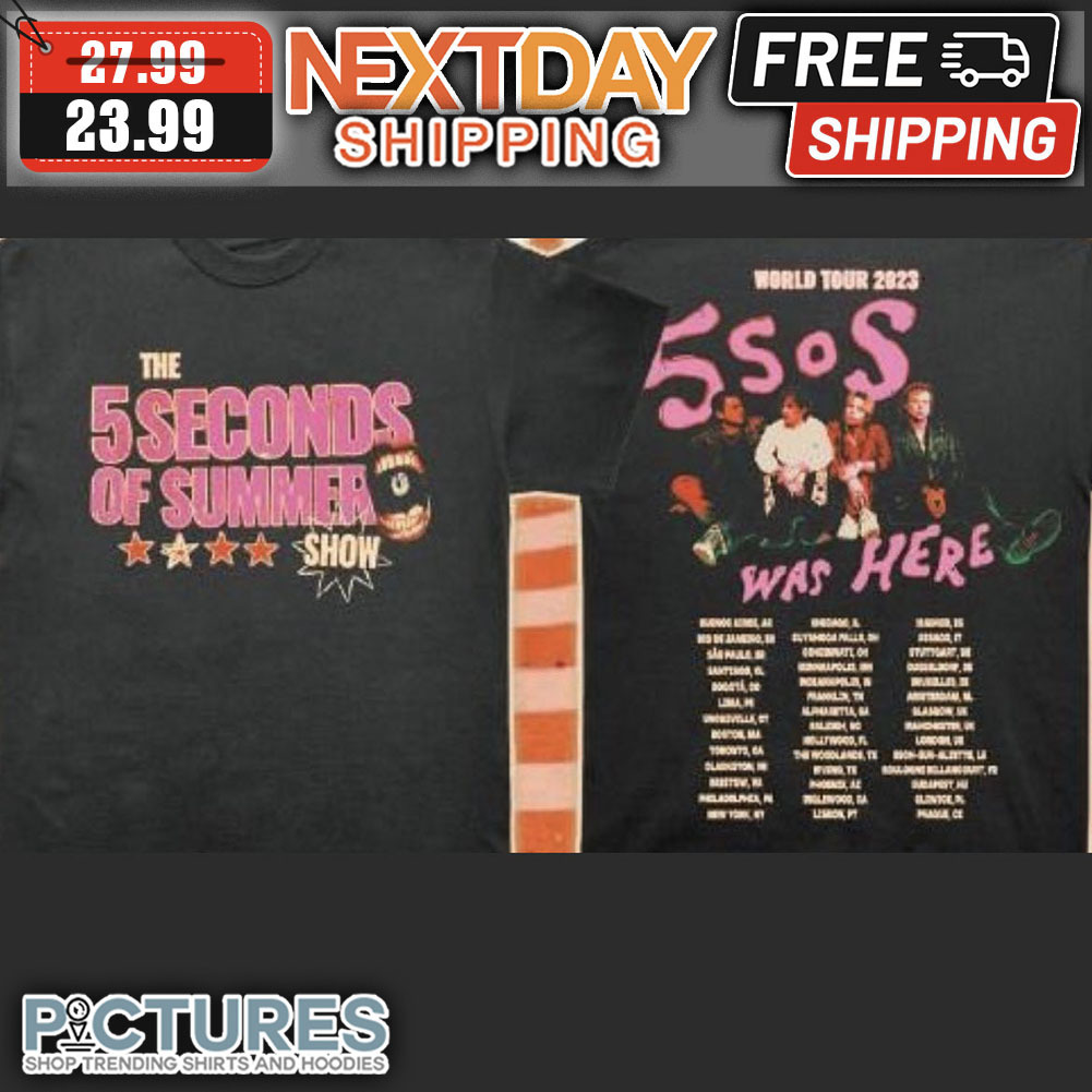 The 5 Seconds Of Summer Show World Tour 2023 shirt