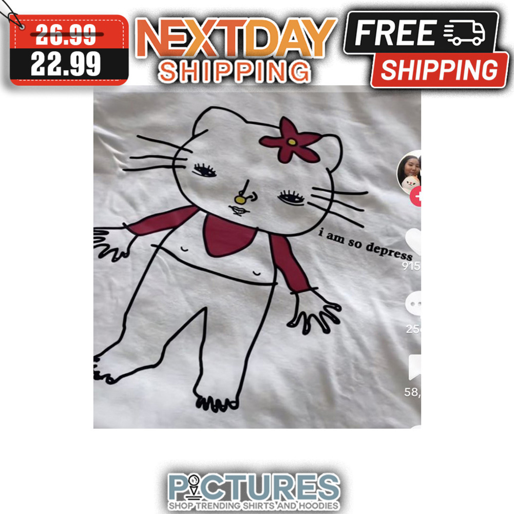 Cat I Am So Depress shirt