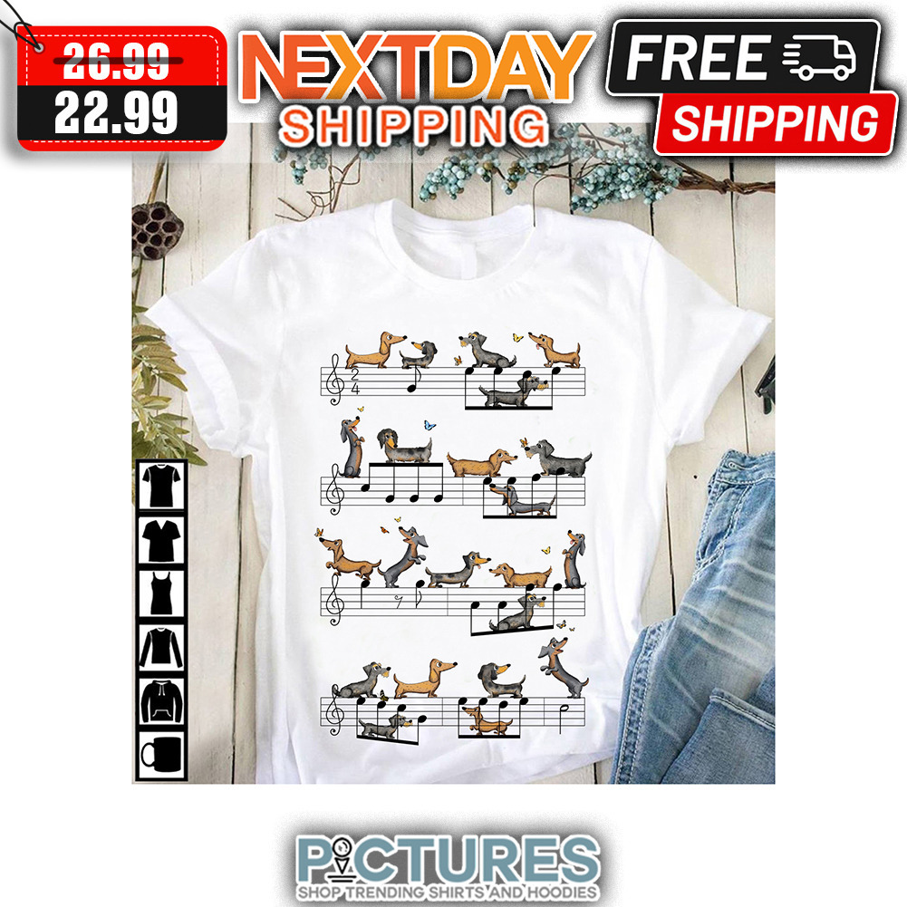 Dachshund Music Note shirt