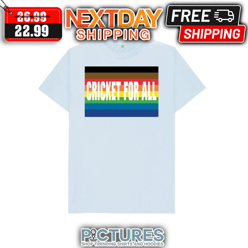 Cricket For All LGBT Flag shirt