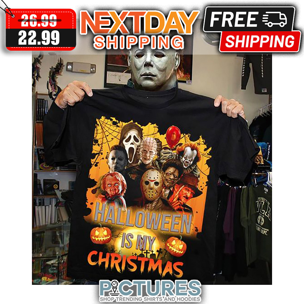 Horror Character Halloween Is My Christmas shirt