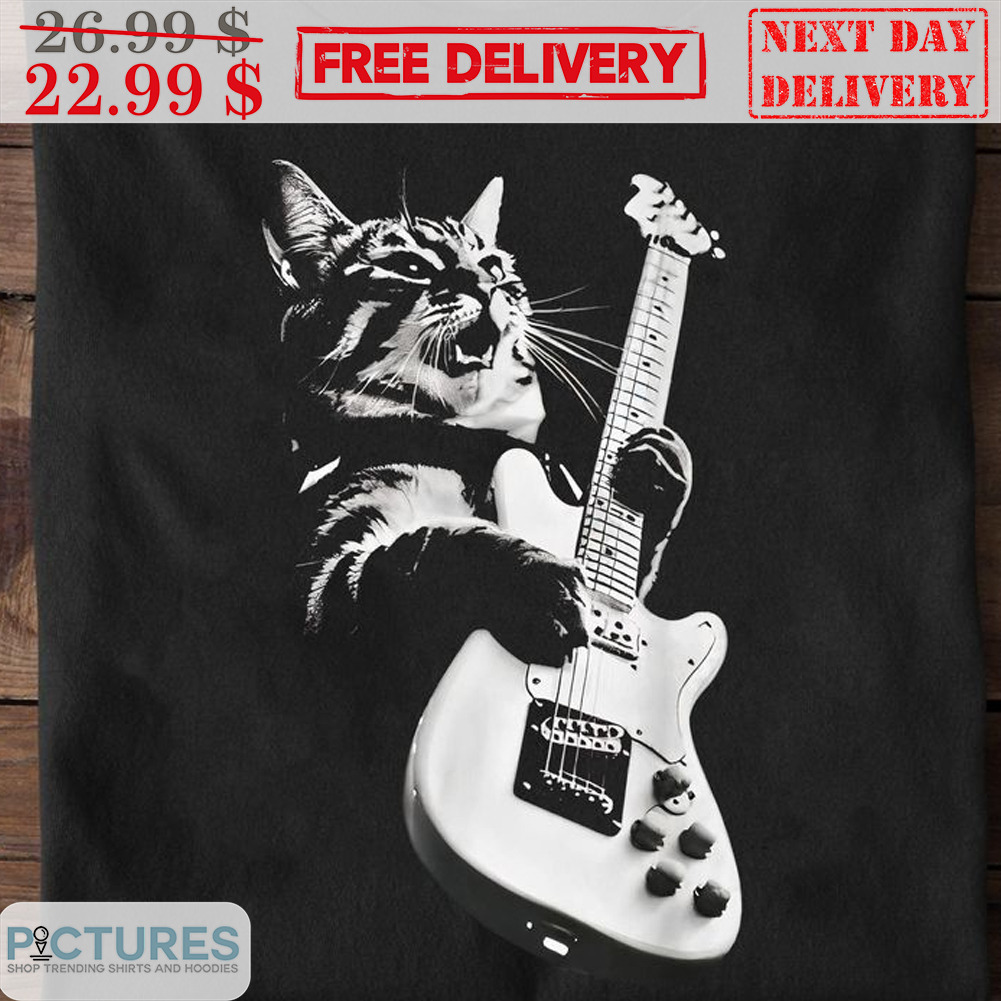 Cat Play Guitar Shirt