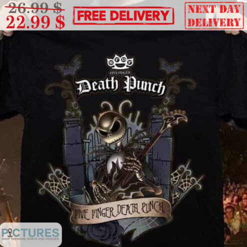 Jack Skellington guitar five finger death punch shirts