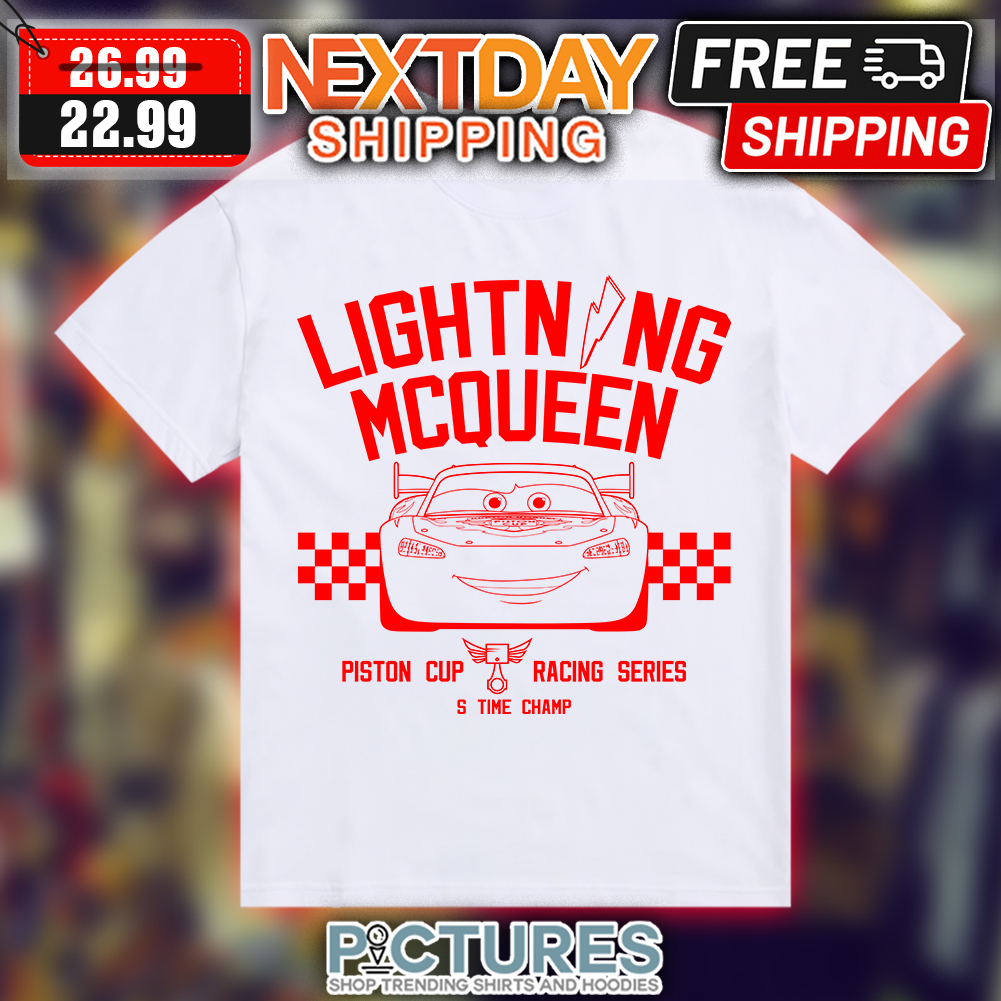 Car Lightning McQueen Piston Cup Racing Series S Time Champ shirt