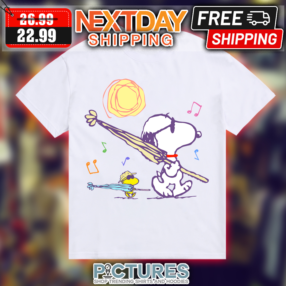 FREE shipping Snoopy And Woodstock Beach shirt, Unisex tee, hoodie