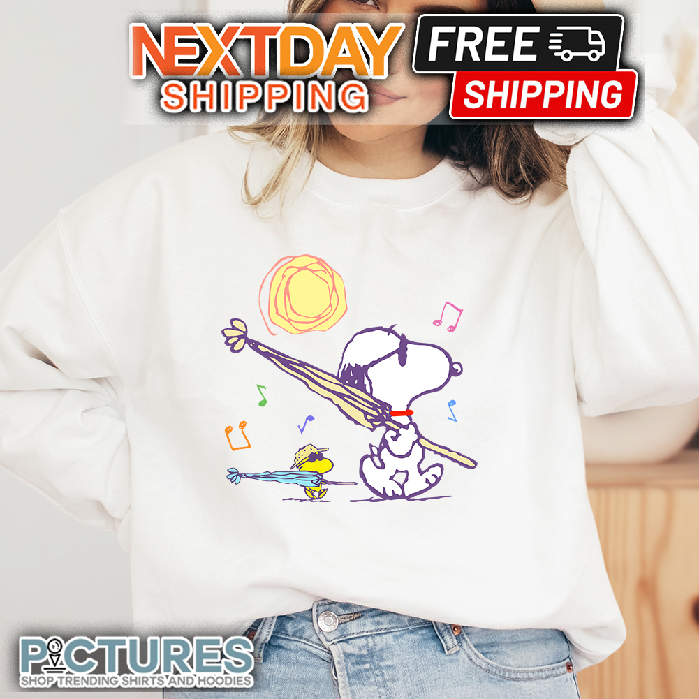 FREE shipping Snoopy And Woodstock Beach shirt, Unisex tee, hoodie