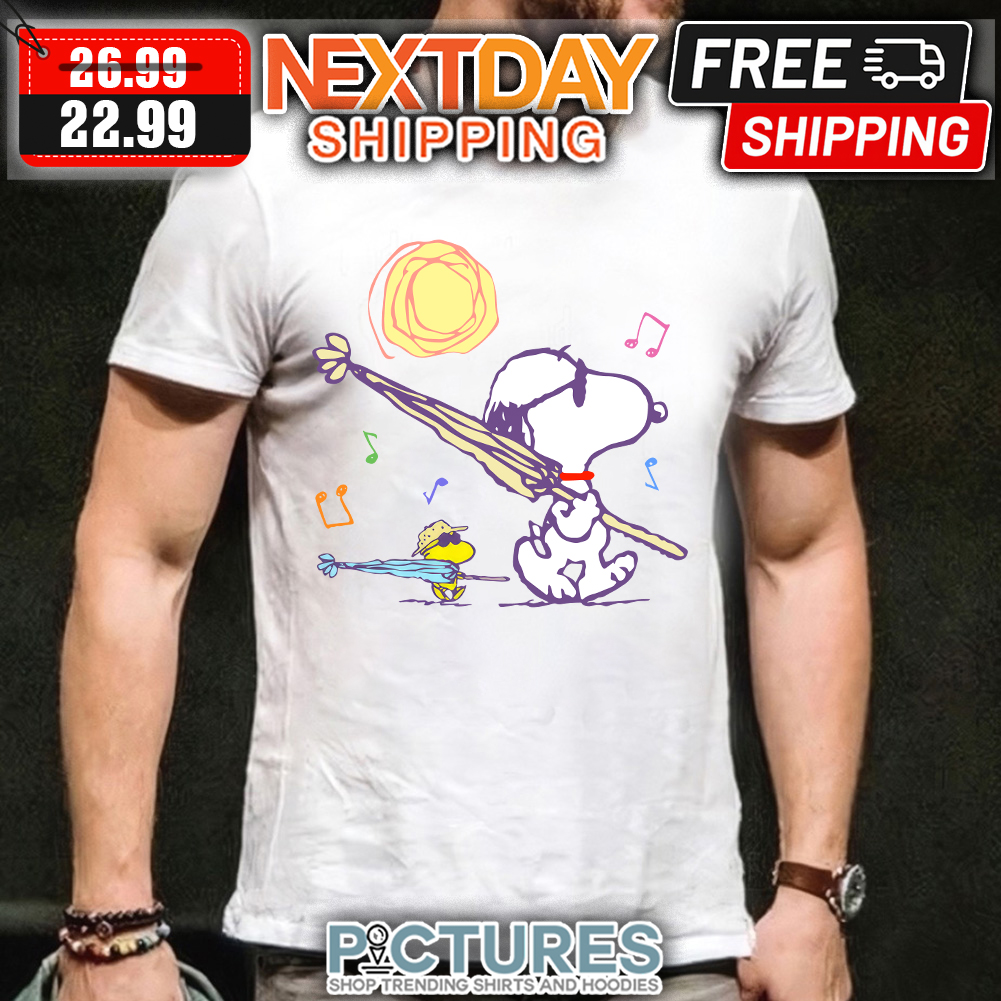 FREE shipping Snoopy And Woodstock Beach shirt, Unisex tee, hoodie