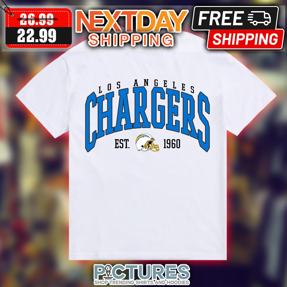 Men's Powder Blue Los Angeles Chargers Big & Tall Arm Stripe T-Shirt