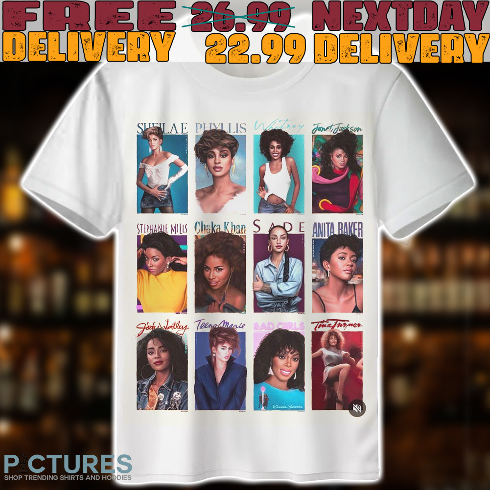 Powerhouses Singer Bad Girls Whitney Janet Jackson Poster shirt