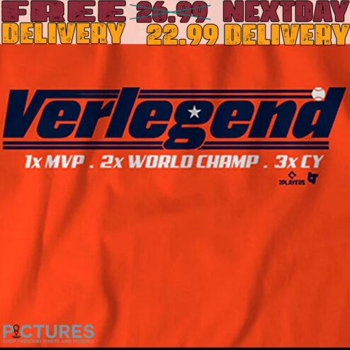 Justin Verlande Houston Astros Verlegend 1x MVP 2x World Champ 3x CY shirt