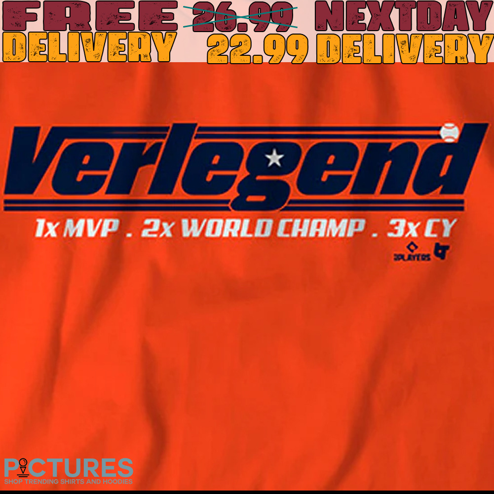 Justin Verlande Houston Astros Verlegend 1x MVP 2x World Champ 3x CY shirt
