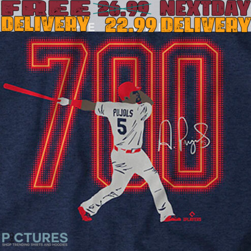 The Machine Albert Pujols 700 signature shirt