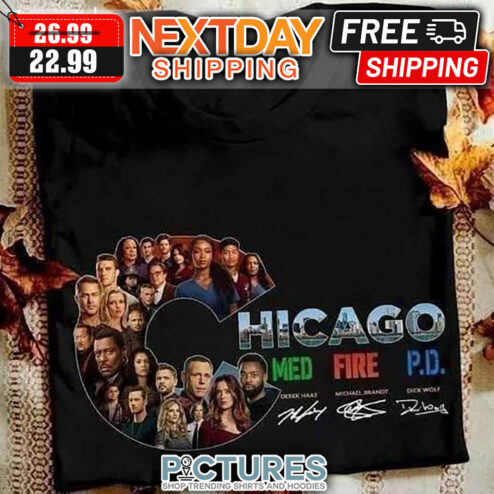 Chicago Med Fire PD Signatures shirt