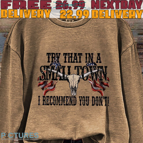 Try That In A Small Town I recommend you don't Shirt