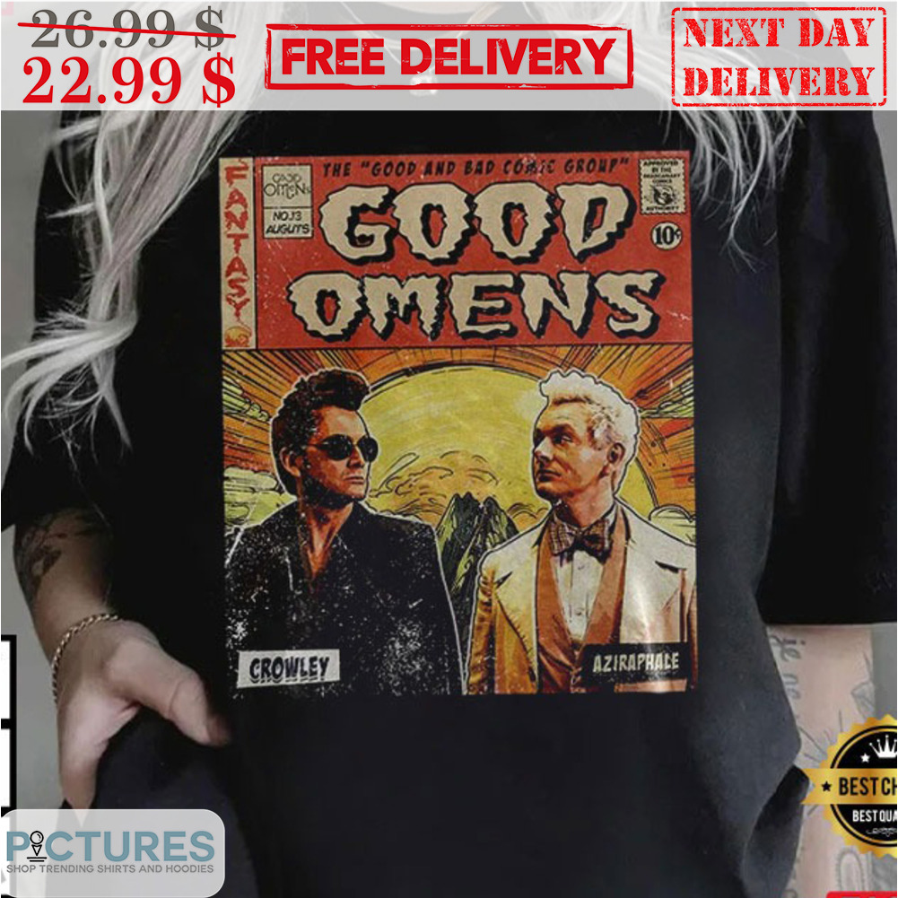 Good Omens The Good And Bad Comic Group Vintage Shirt