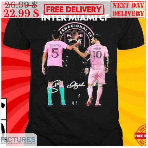 Inter Miami CF Signature Sergio And Messi Shirt