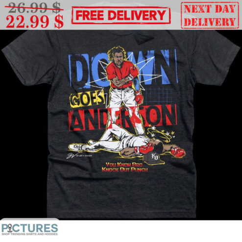 Boxing Down Goes Anderson You Know Bro Knock Out Punch Signature Vintage Shirt