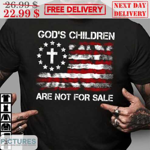 God's Children Are Not For Sale American Flag Vintage Shirt