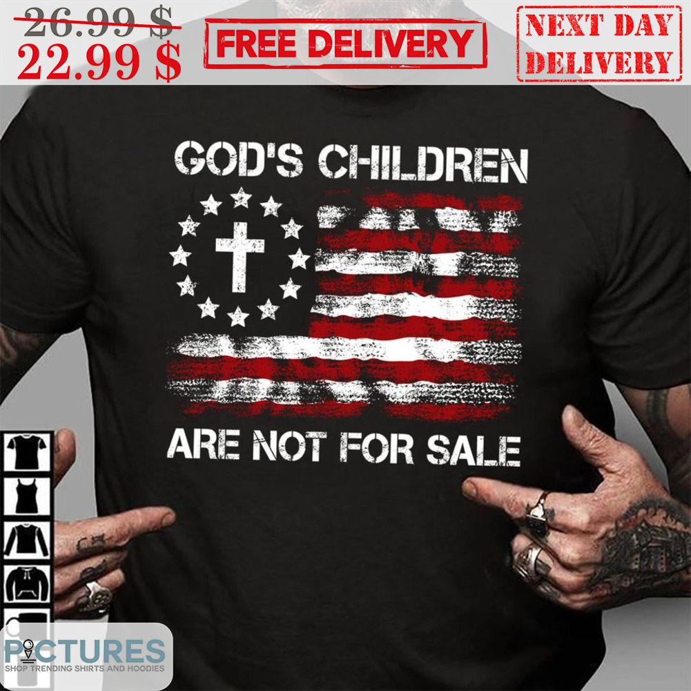 God's Children Are Not For Sale American Flag Vintage Shirt