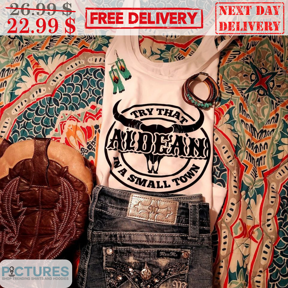 Skull Bull Aldean Try That In A Small Town Country Music Vintage Shirt
