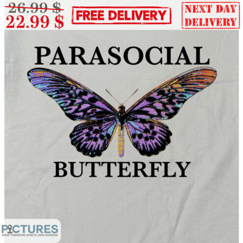 Parasocial Butterfly Neon Shirt