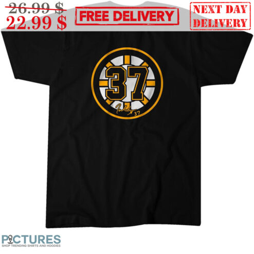 Patrice Bergeron 37 Boston Bruins Signature Shirt